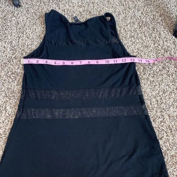 5/$30 🎈Express womens small black mesh panel tank‎ top - Image 4