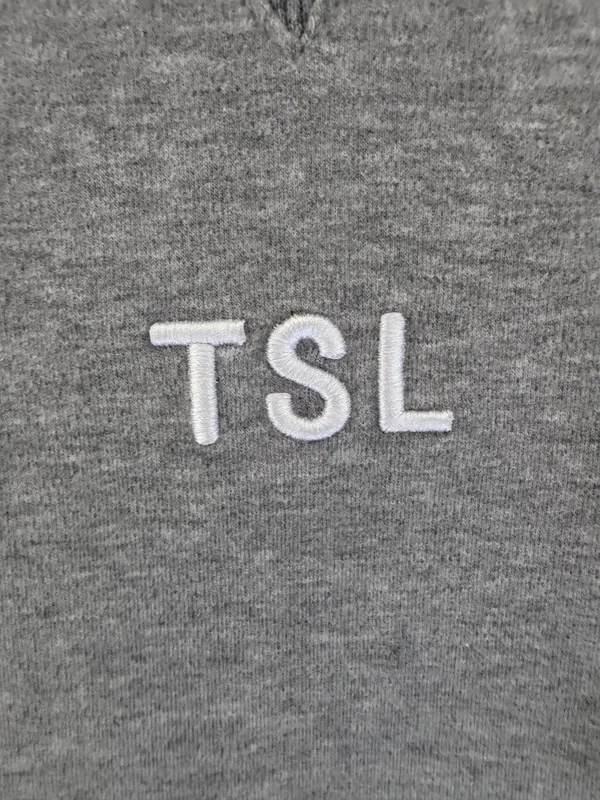 TSL (The Self Love) Collection HeatherGrey Embroidered Crewneck Sweatshirt Sz XL - Image 4
