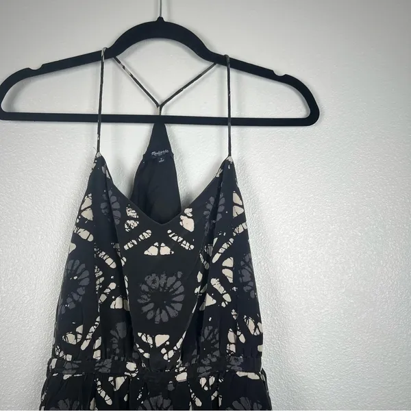 Madewell Starview Batik Grid Silk Dress Sz 2‎ - Image 5