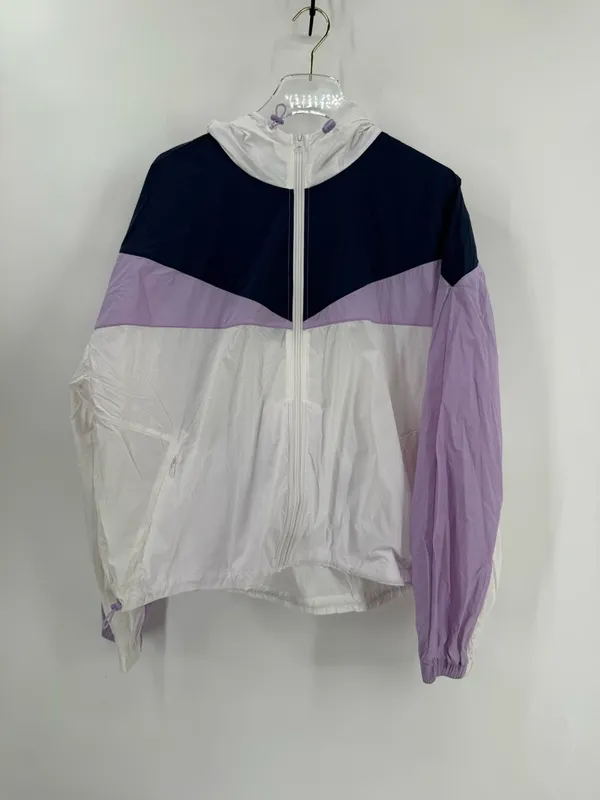 Johnny Was Calme Elements White Lavender Blue‎ Windbreaker Women’s Size xl NWT - Image 2