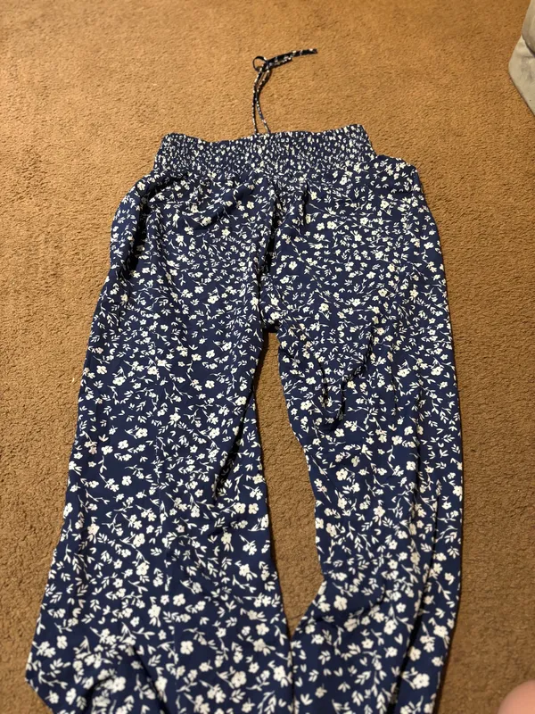 Floral Blue Pants Shein - Image 3