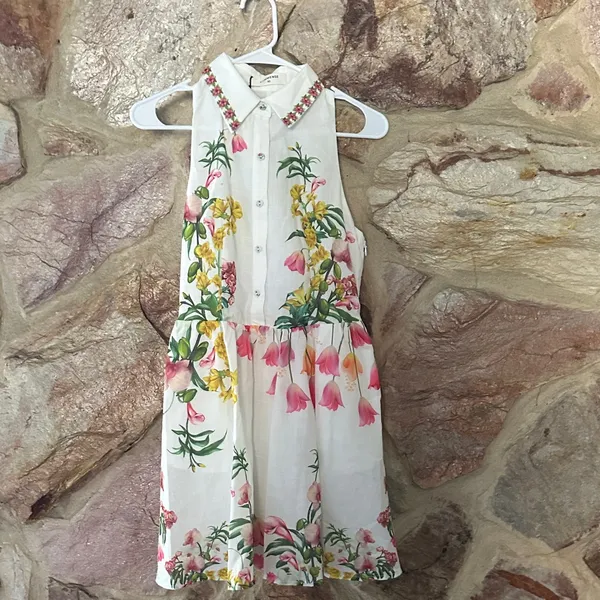 Commense Floral Print Belted Mini Dress size XS - Image 3