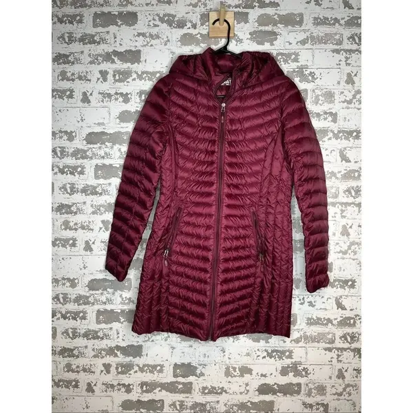 32° heat | women maroon down filled jacket - Image 11