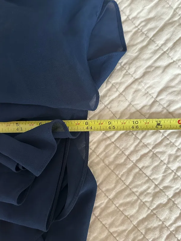 Lulus Navy Deep V Formal Dress - Image 8