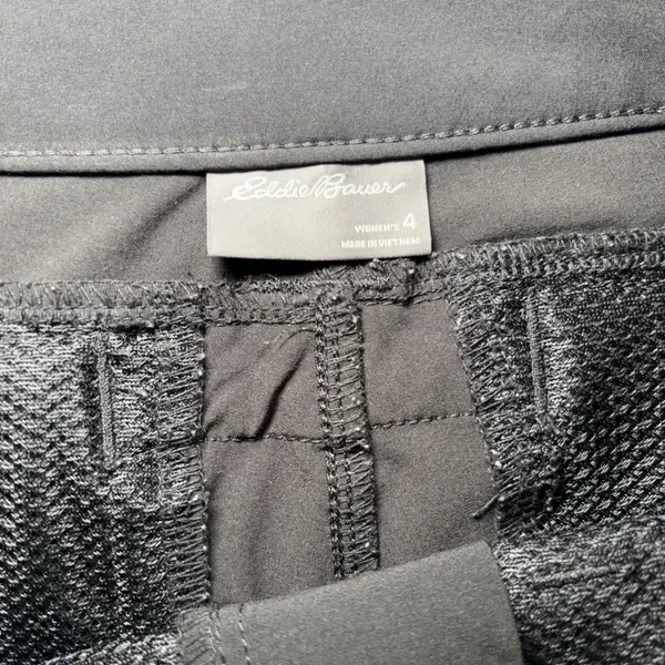 Eddie Bauer Women's Roll-Up Convertible Hiking Pants Size 4 Black Outdoor Trail - Image 4