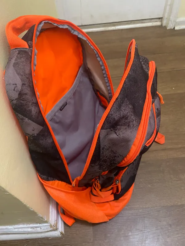 Under Armour Storm Heatgear Orange Gray Camouflage Camo 2 Strap Backpack - Image 4
