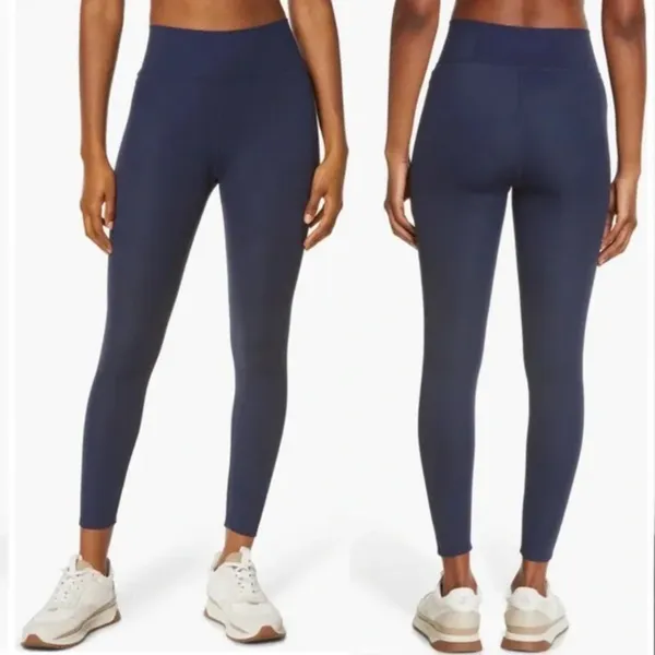Madewell MWL Dark Blue High Rise Leggings Activewear‎ Sporty Athleisure - Image 2