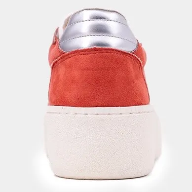 SHU SHOP Stacey Coral Suede Platform Sneakers Women’s Size 9 Lace-Up Casual - Image 9