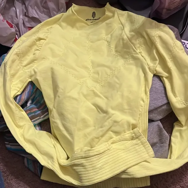 NWOT! FP‎ FREE PEOPLE MOVEMENT Good Karma Hi-Neck Layer Long Sleeve Top - Image 4