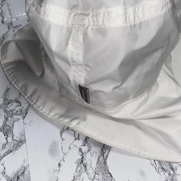 Athleta White Wide Brim Bucket Sun Hat Sunhat Women's One Size - Image 4