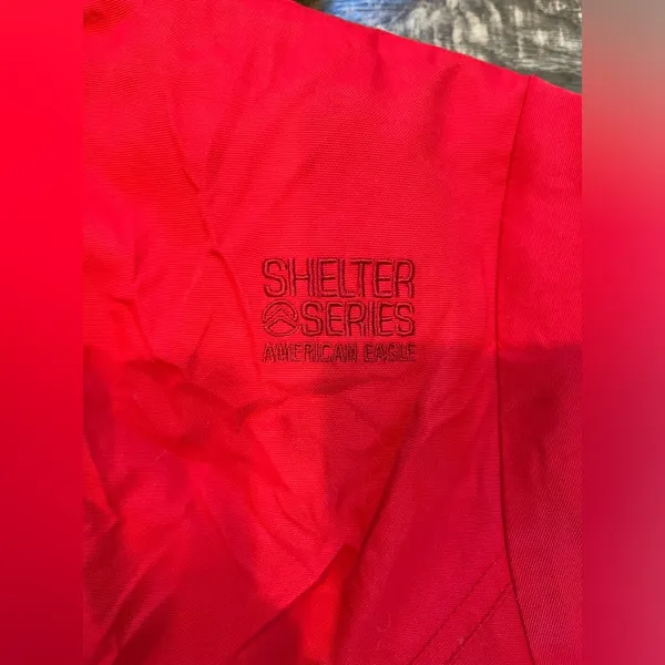 American Eagle Shelter Series Red Winter Jacket Large - Image 8