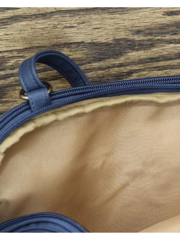 Multi Sac Faux Leather Shoulder Bag Square Dusty Blue One Size - Image 5