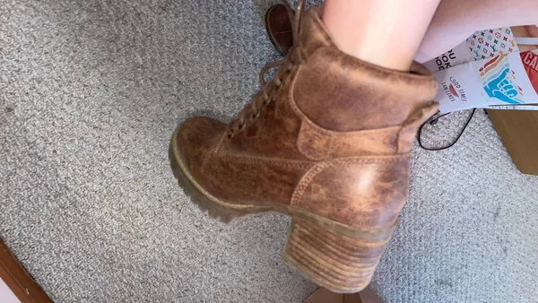 Designer Shoe Warehouse Brown Shoe Boots - Image 4