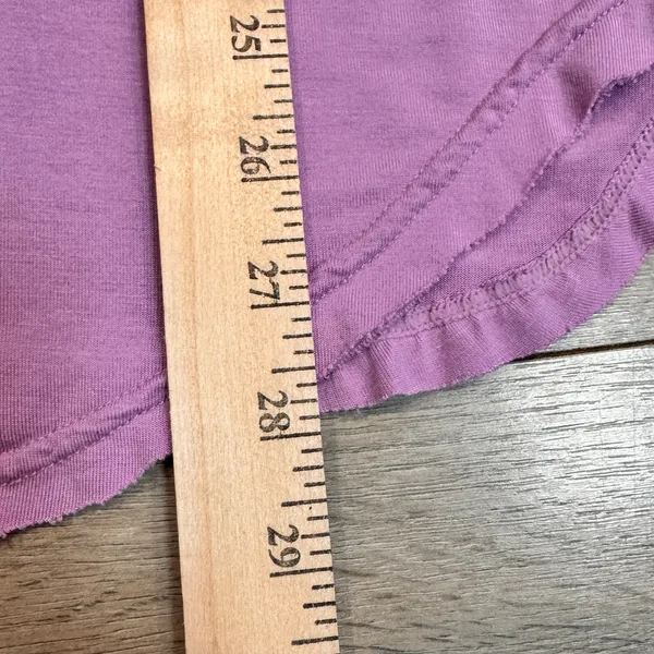 Free People‎ Magical Moonshine Tunic Purple V Neck Long Sleeve Top Shirt Small S - Image 6