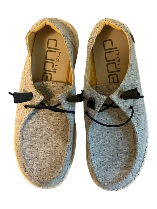 Hey Dude Women's Wendy Chambray Slip-On Shoes - White Nut (Size 7) - NWOB - Image 2