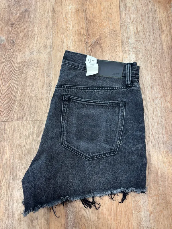 American eagle black jean shorts  - Image 2