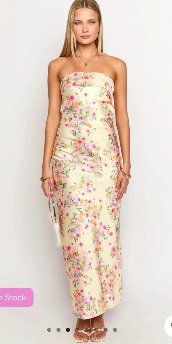Beginning Boutique Yellow Maxi Dress - Image 4