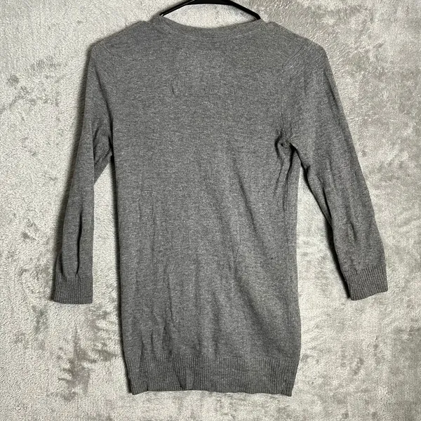 Vintage Abercrombie & Fitch Preppy‎ Cardigan Sweater Size XS Gray Flawed - Image 2