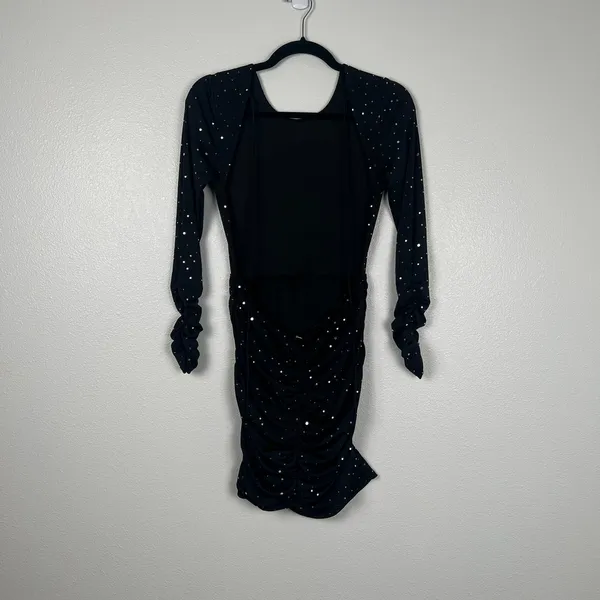 Lucy In‎ The Sky Women's twinkling Open Back Dress Sz L - Image 6