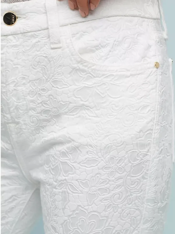 7 FOR ALL MANKIND Skinny Pants Jacquard Pattern - Image 2