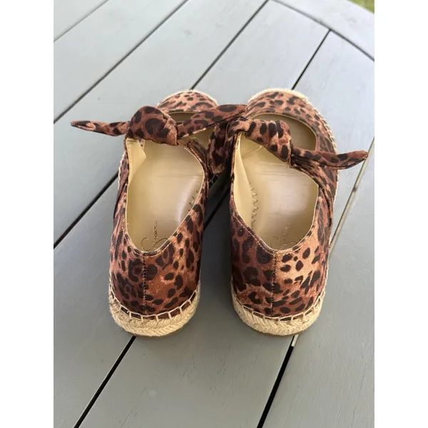 Jessica Simpson Lyra Leopard Print Espadrilles Shoes Flat Women’s Size 7.5 M - Image 4