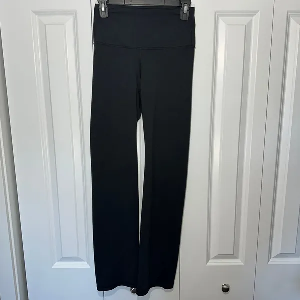 Yogalicious Lux Everyday Straight Pant Women XS Black High Waisted Yoga Pants‎ - Image 2