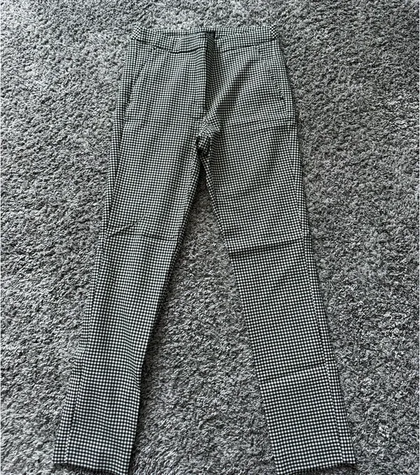 Zara Black & White Houndstooth Pants - Image 2