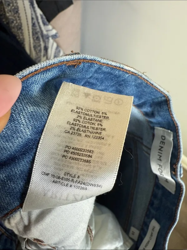 Aritzia Denim Forum The Arlo High Rise Straight 28L Jeans 25 - Image 8
