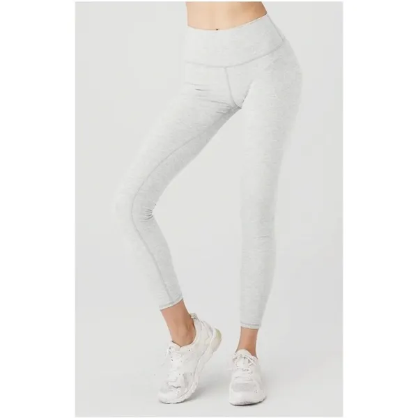 Alo Yoga Alosoft High-Waist 7/8 Highlight Leggings Athletic Heather Grey M - Image 3
