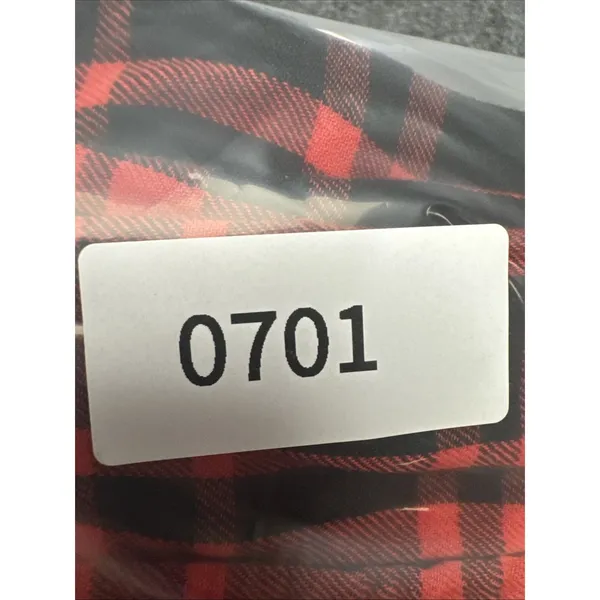 KAVU Women’s M Red Black Plaid Flannel Shirt Corduroy Elbow Patches Outdoor - Image 11