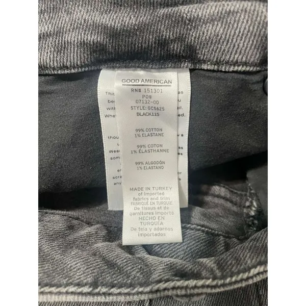 Good American Size 10 30 Jeans Distressed Denim - Image 8