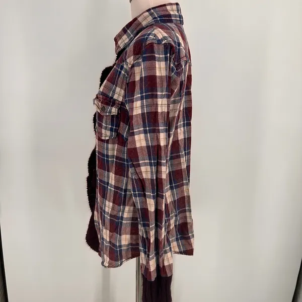 BKE Buckle Plaid Button Up Shirt Size Large - Image 6