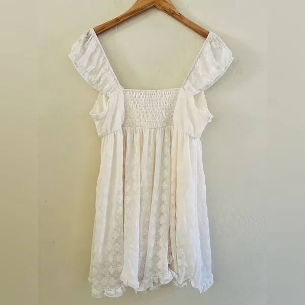 Wild Fable New Lace Dress sz L White/Prl - Image 6