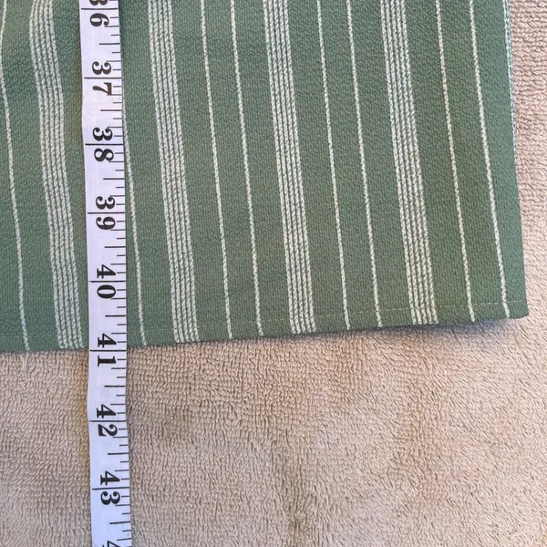 Monteau Green Striped jumpsuit summer classic strapless large - Image 3