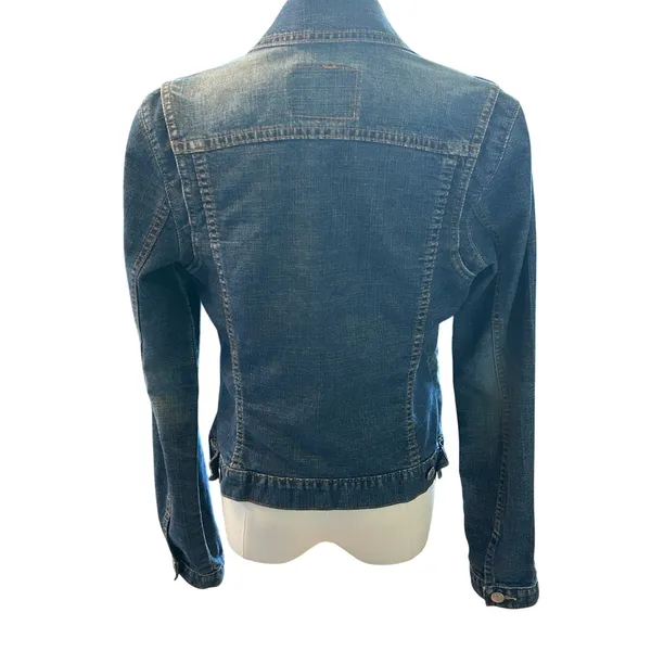 Levi’s blue Jean jacket preppy classic Medium Y2K - Image 3