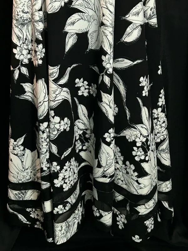 Calvin Klein Women’s Black & White Floral Print Dress SZ 8 NWT - Image 4