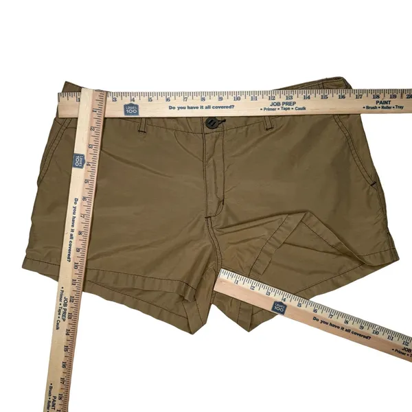 Vintage 90s Y2K Abercrombie & Fitch Size 8 Khaki Cotton Low Rise Shorts Utility - Image 10