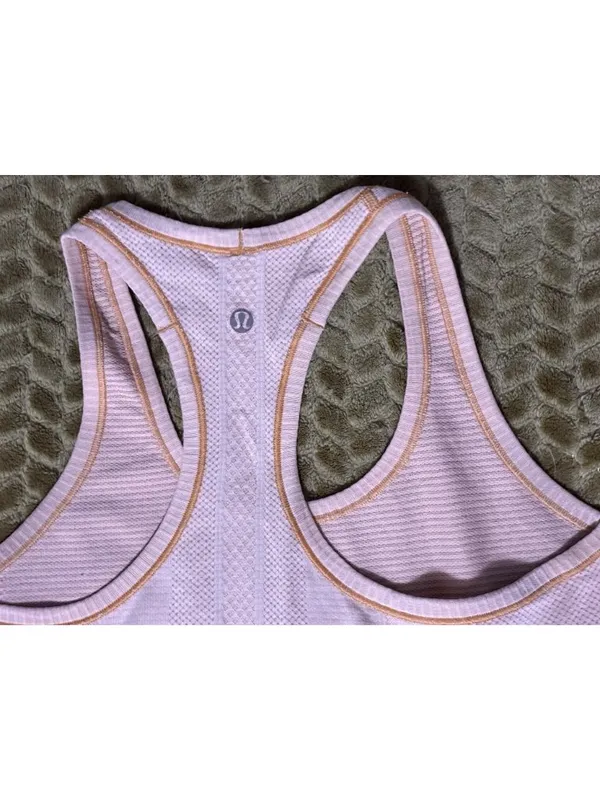 Lululemon Swiftly Tech Racerback Tank Coral Pink Anti-Stink Seamless Run Top 6 - Image 6