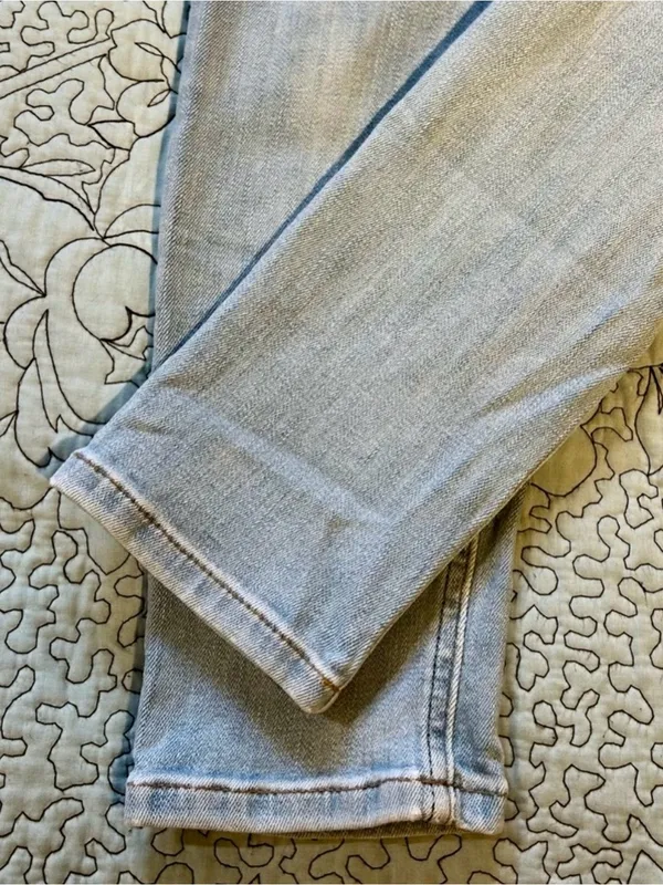 Reformation High & Skinny Crop Jeans St. Lucia Light Wash High Rise Sz 25💛 - Image 7