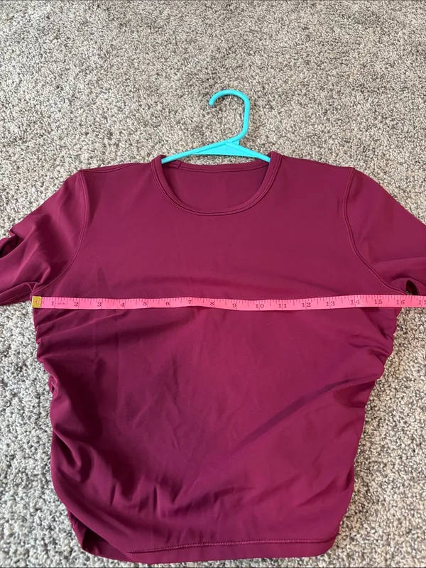 Lululemon All It Takes Nulu Long-Sleeve Shirt Deep Luxe size small - Image 3