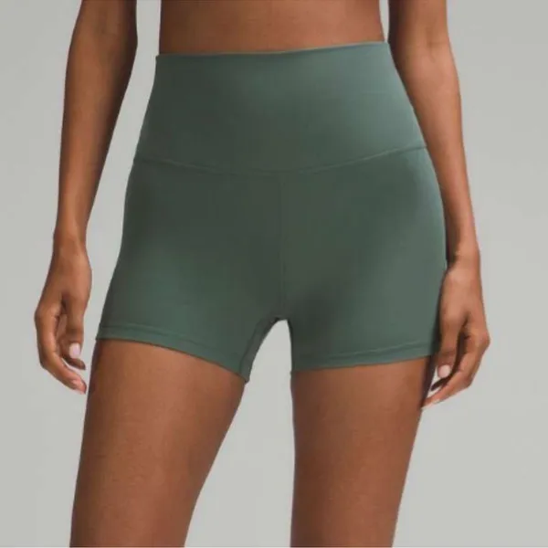 Lululemon Align Short High Rise Bike Shorts Dark Forest Green 12 NWT - Image 2