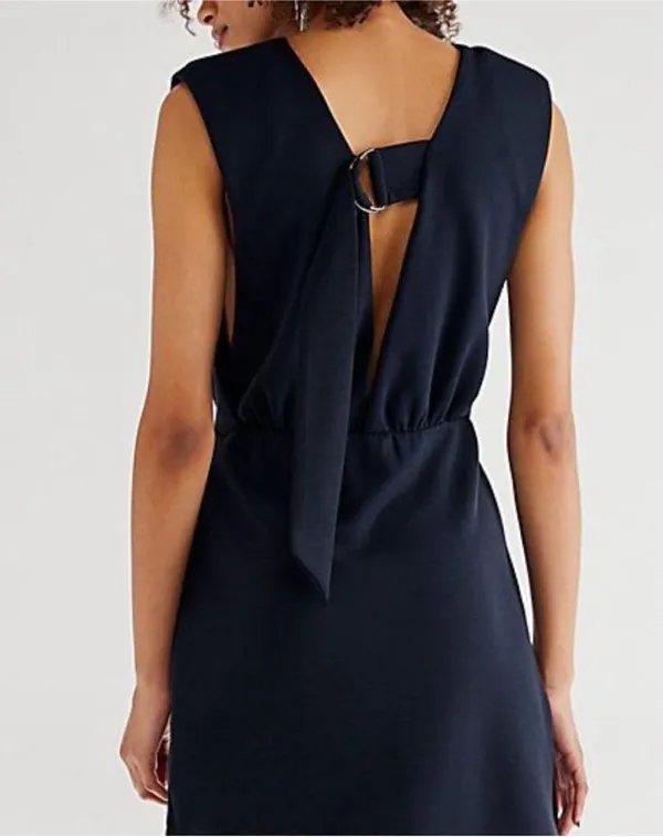 Free People Runaway Knit Sleeveless Mini Dress in Black Medium - Image 4