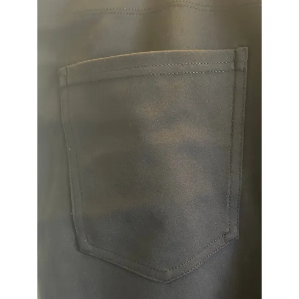 Halara black flare stretch work pants XL travel basic staple - Image 5