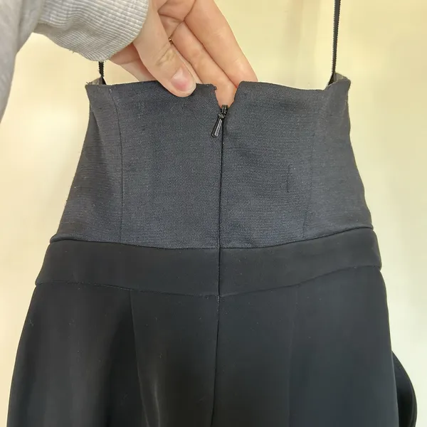 ALC Strapless Drape Dress Black Asymmetric Hem with Side Pockets‎ Size US 2 / XS - Image 11