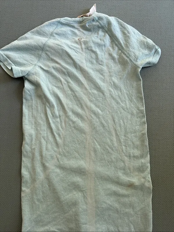 lululemon athletica Light Blue Short Sleeve Tee Dress - Image 4