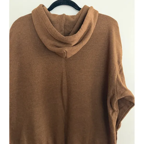 Aviator Nation Logo Pullover‎ Relaxed Hoodie Chocolate Size Small - Image 4