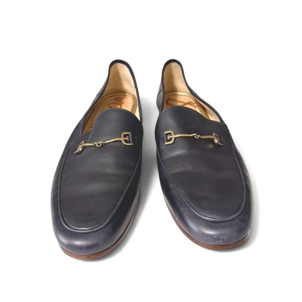 Sam Edelman Loraine Leather Bit Loafers Navy Blue 10M - Image 4