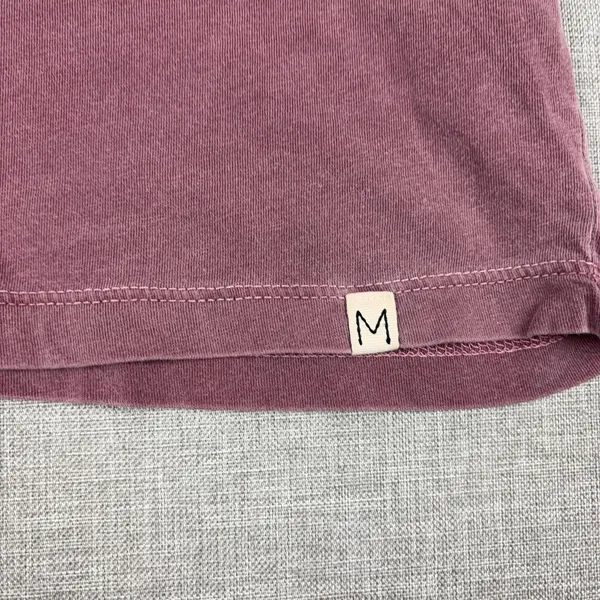 Madewell T-Shirt Womens M Purple Crew Neck Short Sleeve Tagless Jersey Top - Image 2