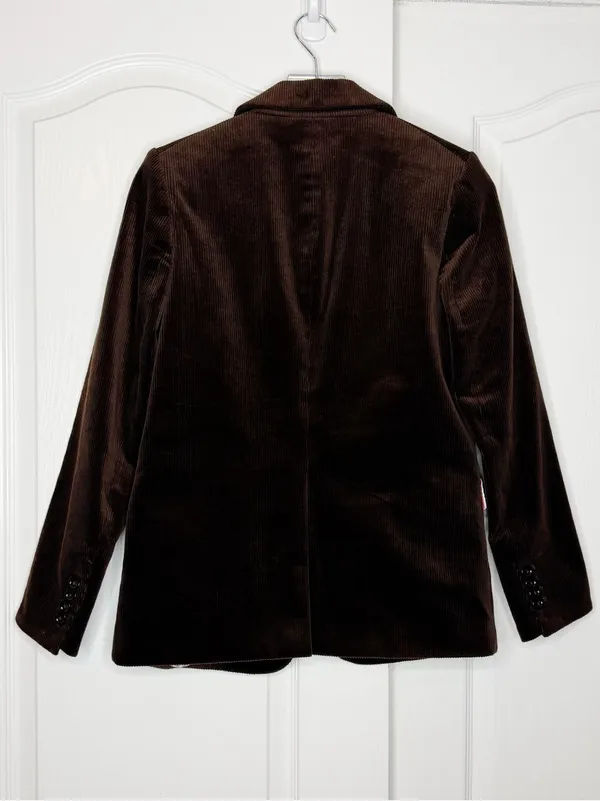 Veronica Beard Capucine Dickey Brown Corduroy Blazer Jacket Size 2 NWT - Image 6