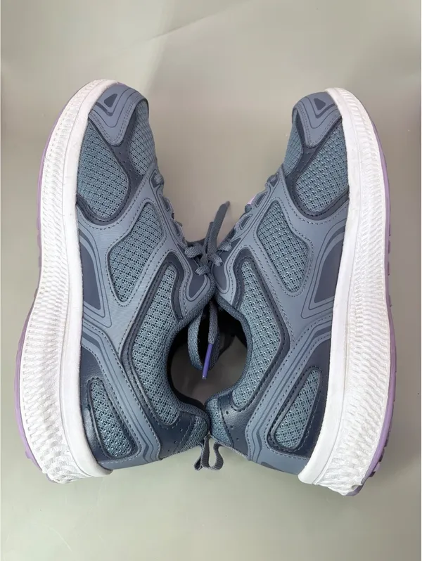 Athletic Shoes Women’s 7.5 Gray Purple Skechers Go Run Consistent Mesh - Image 2